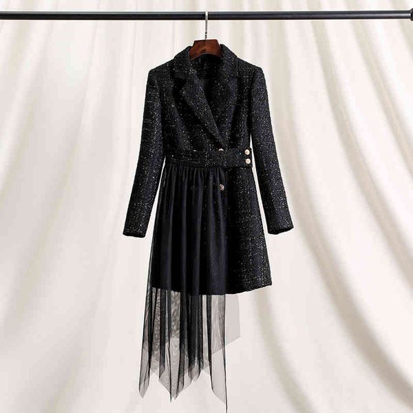 casual dresses high sense royal sister light familiar style black suit skirt stitched mesh irregular dress autumn winter long sleeve short, Black;gray
casual dresses high sense royal sister light familiar style black suit skirt stitched mesh irregular dress autumn winter long sleeve short, Black;gray