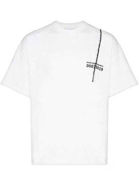 men's t-shirts kiko kostadinov deconstructed ribbon line splicing casual simple loose print short sleeve t-shirt men's and women&#, White;black
men's t-shirts kiko kostadinov deconstructed ribbon line splicing casual simple loose print short sleeve t-shirt men's and women&#, White;black