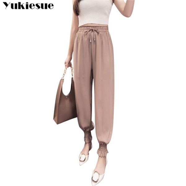 beach bohemian women s pants with high waist elastic boho chiffon harem pants for women trousers woman pants female plus size 210412, Black;white
beach bohemian women s pants with high waist elastic boho chiffon harem pants for women trousers woman pants female plus size 210412, Black;white