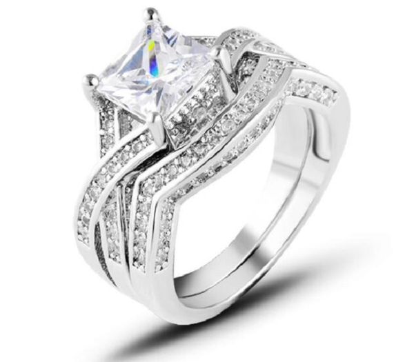 18k plated gold ring couple geometry 2-piece combination diamond ring female wedding, Slivery;golden
18k plated gold ring couple geometry 2-piece combination diamond ring female wedding, Slivery;golden