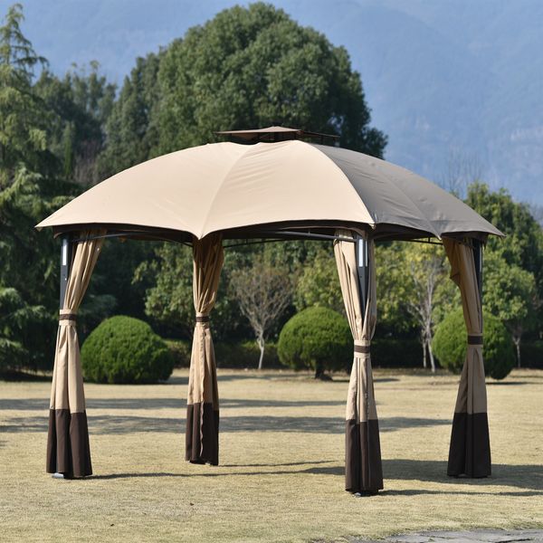 garden sets outdoor double vent terrace patio metal canopy with screen and led lights for backyard pool edge brown
garden sets outdoor double vent terrace patio metal canopy with screen and led lights for backyard pool edge brown