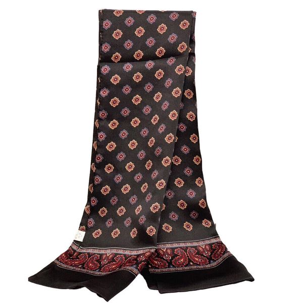 men's 100% silk scarf double layer long neckerchief cravat snowflake pattern 2 colors, Blue;gray
men's 100% silk scarf double layer long neckerchief cravat snowflake pattern 2 colors, Blue;gray