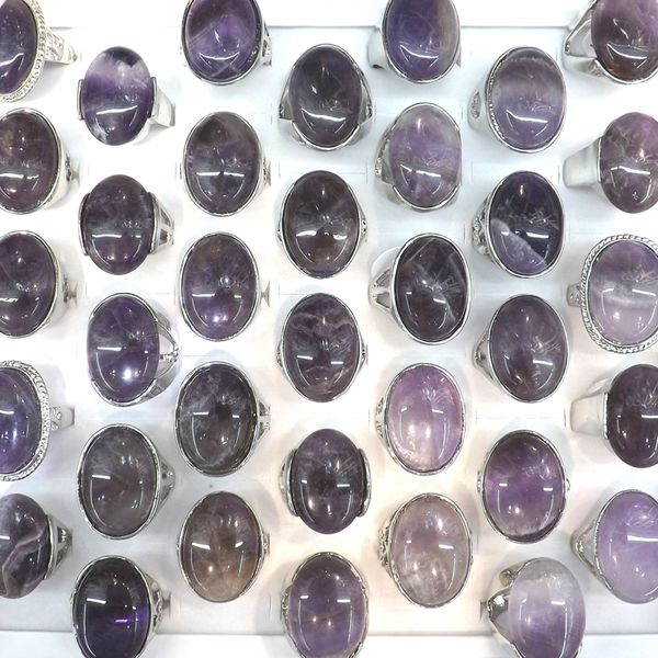 50pcs/lot oval shape natural amethyst rings with big precious stone for women, Golden;silver
50pcs/lot oval shape natural amethyst rings with big precious stone for women, Golden;silver
