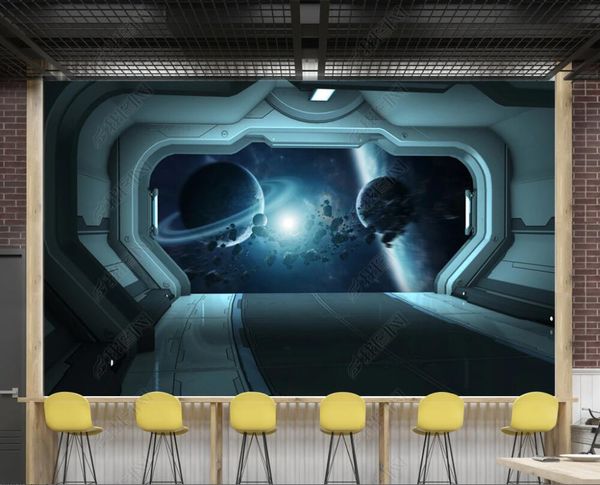 3d wallpaper on the wall custom p mural spaceship hatch space planet bar ktv background painting home decor living room wallpaper for walls
3d wallpaper on the wall custom p mural spaceship hatch space planet bar ktv background painting home decor living room wallpaper for walls