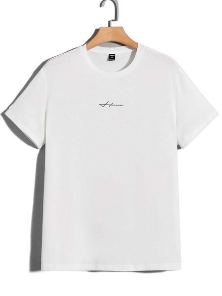 men letter graphic tee u9os#, White;black
men letter graphic tee u9os#, White;black