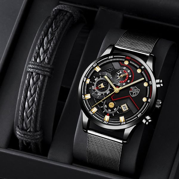 reloj hombre luxury mens casual wristwatch quartz stainless steel mesh belt watches fashion grace men business calendar date bracelet watch, Slivery;brown
reloj hombre luxury mens casual wristwatch quartz stainless steel mesh belt watches fashion grace men business calendar date bracelet watch, Slivery;brown