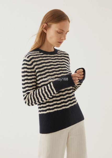 women's knits & tees chunyuan autumn winter series lp women's round neck hollow stripe pure cashmere sweater high-end luxury women, White
women's knits & tees chunyuan autumn winter series lp women's round neck hollow stripe pure cashmere sweater high-end luxury women, White