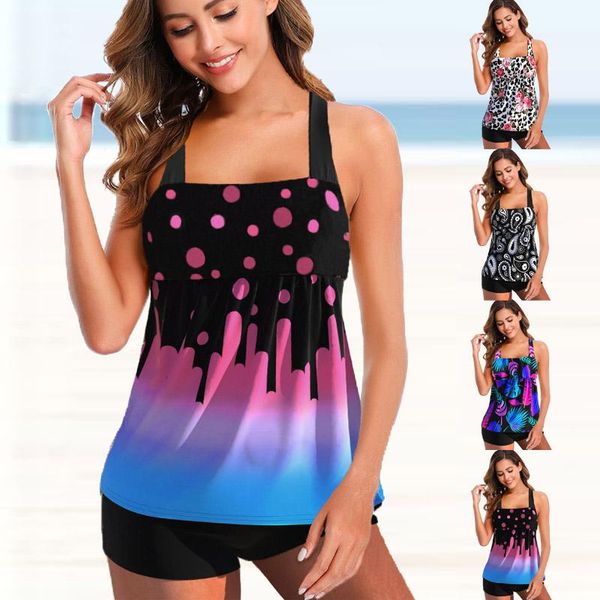 women's swimwear women plus size swimsuit two pieces tankini set female bathing suit printed beach wear swimming summer bikiniwomen, White;black
women's swimwear women plus size swimsuit two pieces tankini set female bathing suit printed beach wear swimming summer bikiniwomen, White;black