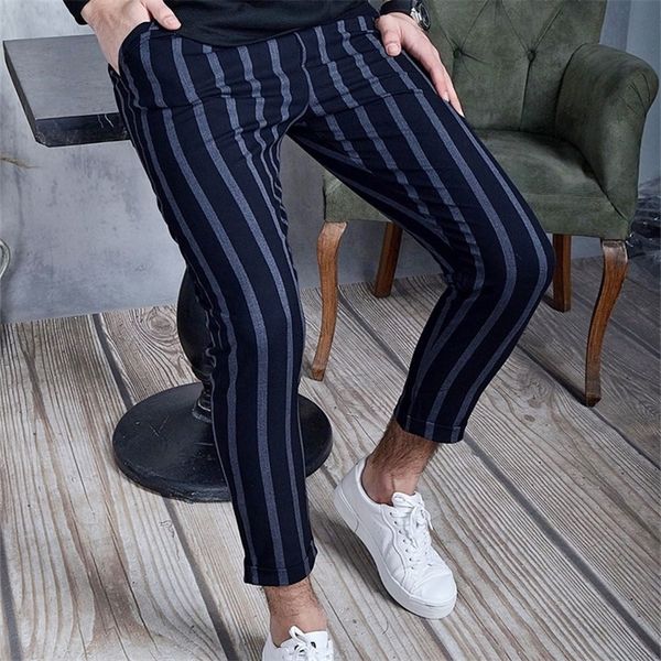 men's pants classic striped printed business casual trousers slim fit drawstring pencil fashion men trends clothes 220826, Black
men's pants classic striped printed business casual trousers slim fit drawstring pencil fashion men trends clothes 220826, Black