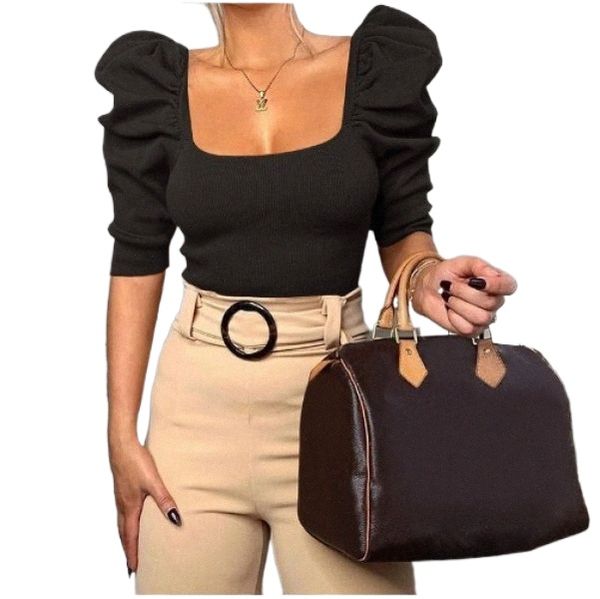 2021 european and american bubble five-point sleeve square collar t-shirt ins cross-border new pullover navel slim jacket women t3ew#, White
2021 european and american bubble five-point sleeve square collar t-shirt ins cross-border new pullover navel slim jacket women t3ew#, White