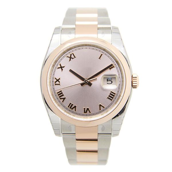 asian watch 2813 sport automatic mechanical watchs 116201 36mm pink roman dial 18k rose gold stainless steel wrist watch luxury ladies watch, Slivery;brown
asian watch 2813 sport automatic mechanical watchs 116201 36mm pink roman dial 18k rose gold stainless steel wrist watch luxury ladies watch, Slivery;brown