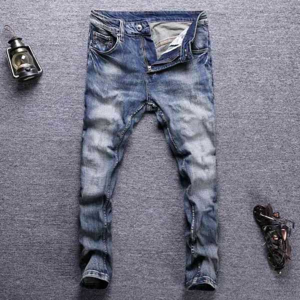 men's jeans fashionable men's jeans worn blue washed out youth micro elastic slim fitting men xbjt
men's jeans fashionable men's jeans worn blue washed out youth micro elastic slim fitting men xbjt
