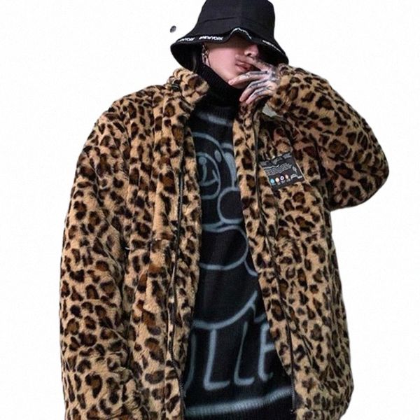 men's jackets streetwear leopard print zip up cardigan coats hip hop lambswool jacket men autumn winter harajuku loose coat outwear 202, Black;brown
men's jackets streetwear leopard print zip up cardigan coats hip hop lambswool jacket men autumn winter harajuku loose coat outwear 202, Black;brown