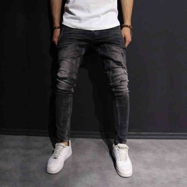 men's jeans men's worn jeans elastic casual small feet slim fit pants fashion kqq3, Blue
men's jeans men's worn jeans elastic casual small feet slim fit pants fashion kqq3, Blue