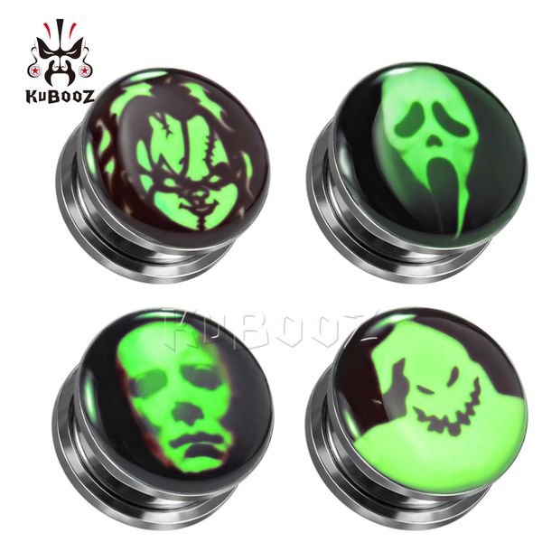 kubooz stainless steel luminous horror ear tunnels plugs body piercing jewelry earring gauges stretchers expanders wholesale 6mm to 25mm 60p, Silver
kubooz stainless steel luminous horror ear tunnels plugs body piercing jewelry earring gauges stretchers expanders wholesale 6mm to 25mm 60p, Silver