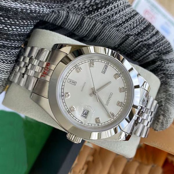 new 40mm luxury men's stainless steel watch sapphire glass aseptic white dial water resistant luminous, Slivery;brown
new 40mm luxury men's stainless steel watch sapphire glass aseptic white dial water resistant luminous, Slivery;brown