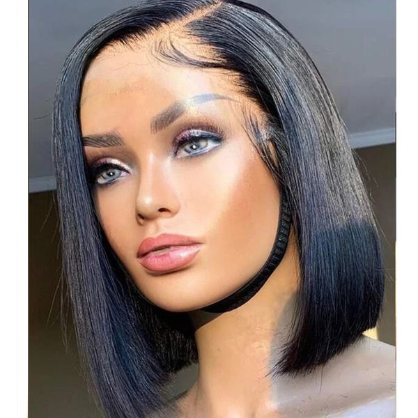 natural looking short bob sikly straight wig 4x4 sik lace front wig for women black heat resistant daily wear glueless part, Black;brown
natural looking short bob sikly straight wig 4x4 sik lace front wig for women black heat resistant daily wear glueless part, Black;brown