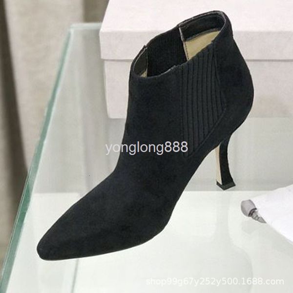 boots pointed short boots women winter fashion thin heel net red naked, Black
boots pointed short boots women winter fashion thin heel net red naked, Black