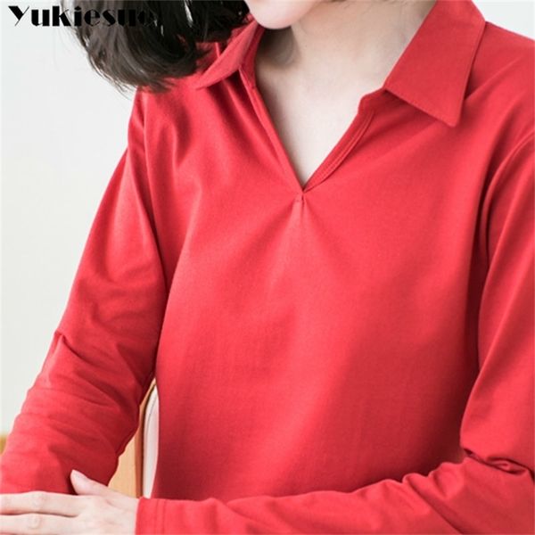 summer spring women t shirt long sleeve v neck casual cotton black white red tees female ladies crop plus size 210412
summer spring women t shirt long sleeve v neck casual cotton black white red tees female ladies crop plus size 210412