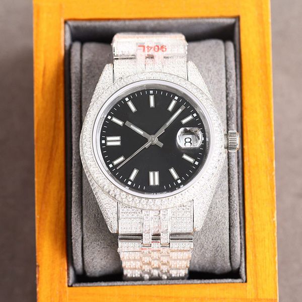 diamond watch automatic mechanical watches 41mm silver strap sapphire for men wristwatch business wristwatches montre de luxe, Slivery;brown
diamond watch automatic mechanical watches 41mm silver strap sapphire for men wristwatch business wristwatches montre de luxe, Slivery;brown