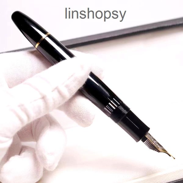 new design 149 piston fountain pen black resin and classic 4810 gold-plating nib business office writing ink pens with serial
new design 149 piston fountain pen black resin and classic 4810 gold-plating nib business office writing ink pens with serial