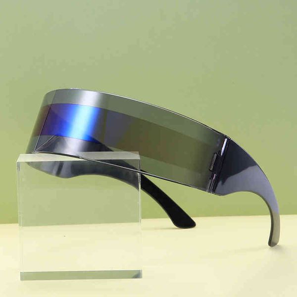 sunglasses 7013 integrated frameless sunglasses fashion hair hoop goggles personalized street s vnrs, White;black