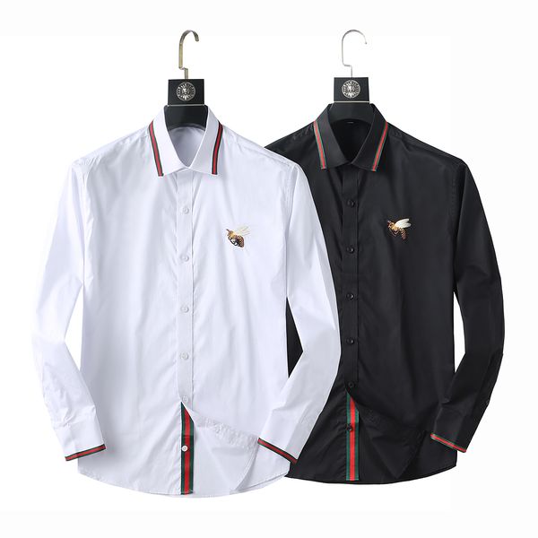 dress men t-shirts luxury embroidery for men long sleeve slim casual shirt black white business formal social tuxedo clothing #shirts aa, White;black
dress men t-shirts luxury embroidery for men long sleeve slim casual shirt black white business formal social tuxedo clothing #shirts aa, White;black