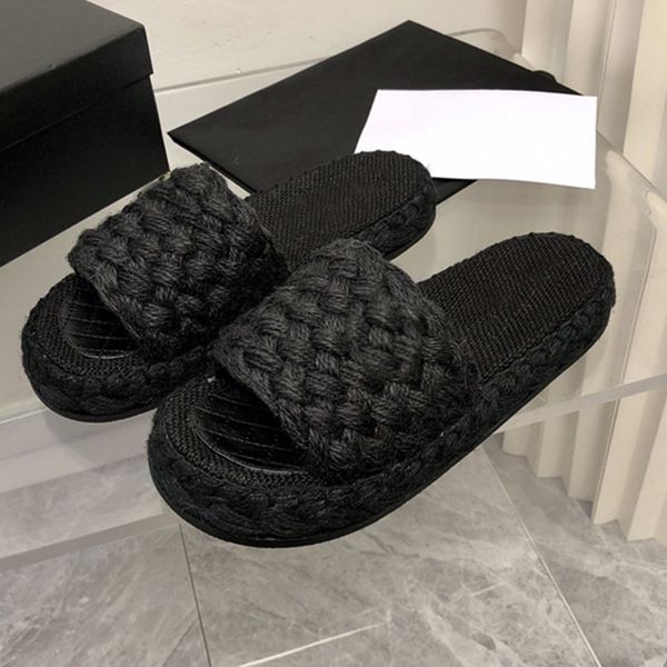 spring and summer new vacation lazy slippers simple hemp rope woven breathable sandals flat slippers,set package, Black
spring and summer new vacation lazy slippers simple hemp rope woven breathable sandals flat slippers,set package, Black