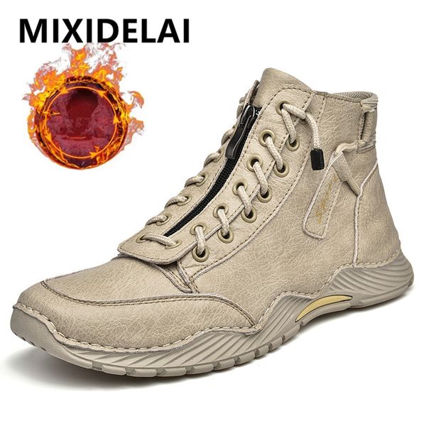 winter pu leather big size men boots plush warm platform men snow boots non-slip outdoor motorcycle boots autumn man work shoes, Black
winter pu leather big size men boots plush warm platform men snow boots non-slip outdoor motorcycle boots autumn man work shoes, Black