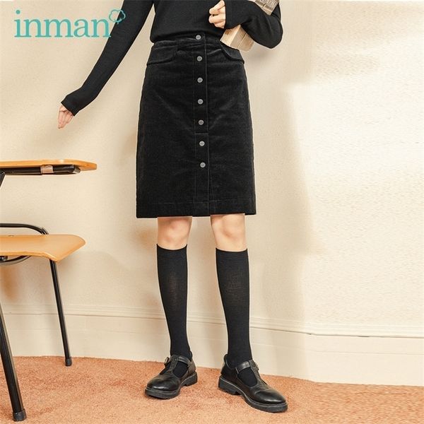 inman autumn winter elegant retro aline midlength highwaist skirt corduroy sheath skirt 210319, Black
inman autumn winter elegant retro aline midlength highwaist skirt corduroy sheath skirt 210319, Black
