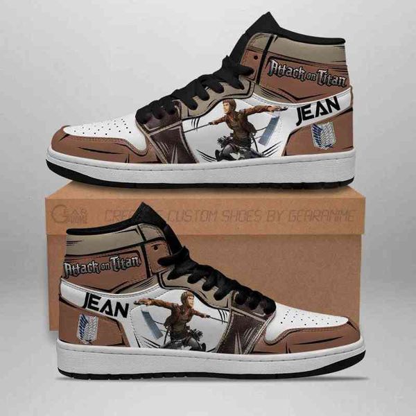 jean kirstein sneakers attack on titan anime, Black