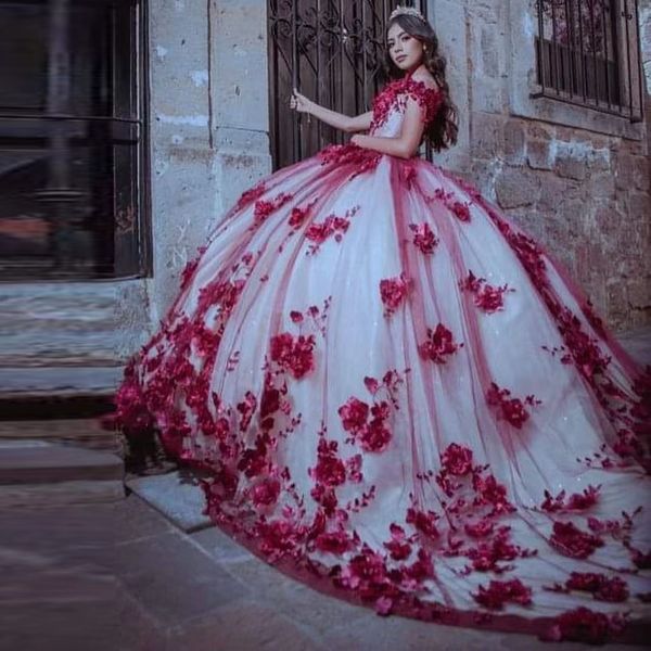 sweet quinceanera dresses ball gowns for 16 girls tulle appliques 3d flowers birthday party prom gown vestido de 15 anos quinceanera, Blue;red
sweet quinceanera dresses ball gowns for 16 girls tulle appliques 3d flowers birthday party prom gown vestido de 15 anos quinceanera, Blue;red