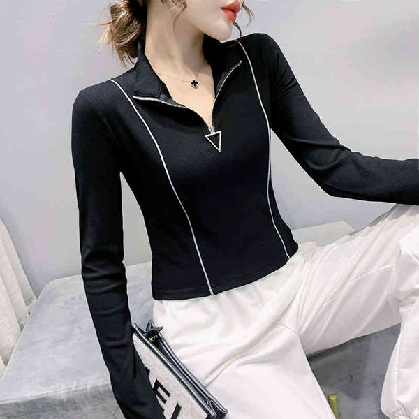 fashion 2022 autumn and winter clothes new design sense decorative bottomed shirt women's fashion brand long sleeve t-shirt, White
fashion 2022 autumn and winter clothes new design sense decorative bottomed shirt women's fashion brand long sleeve t-shirt, White