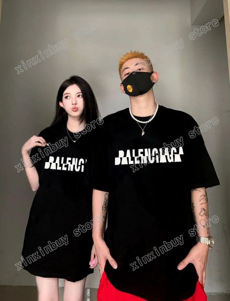 xinxinbuy men women designers t shirts tee paris letter dislocation print foaming short sleeve crew neck streetwear black m-xl, White;black
xinxinbuy men women designers t shirts tee paris letter dislocation print foaming short sleeve crew neck streetwear black m-xl, White;black