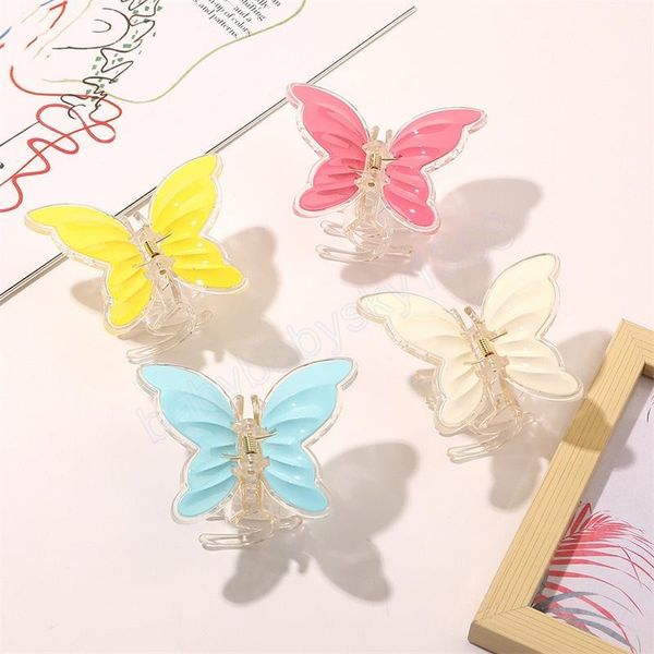 length 8.5 cm medium size butterfly hair clamp women face wash ponytail animals claw hair clips sweet scrunchies plastic hairpins accessorie, Slivery;white
length 8.5 cm medium size butterfly hair clamp women face wash ponytail animals claw hair clips sweet scrunchies plastic hairpins accessorie, Slivery;white