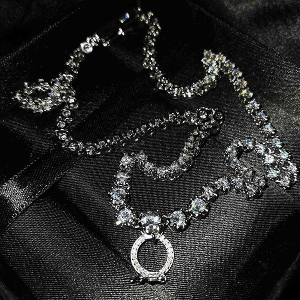 pendant necklaces fashion necklace s925 silvery claw chain full inlay shiny zircon (it can be used with any pendant) women's wedding pa, Silver
pendant necklaces fashion necklace s925 silvery claw chain full inlay shiny zircon (it can be used with any pendant) women's wedding pa, Silver