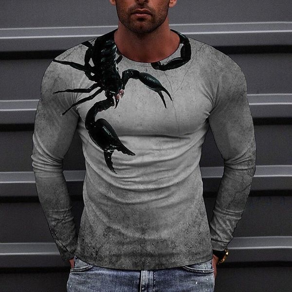 men's tee t shirt shirt 3d print graphic prints scorpion crew neck daily holiday print long sleeve casual designer big and tall gray r, White;black
men's tee t shirt shirt 3d print graphic prints scorpion crew neck daily holiday print long sleeve casual designer big and tall gray r, White;black