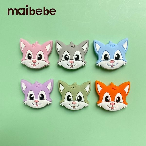10pcs cartoon silicone beads bpa cat pearl beads teething toys baby diy animal mary silicone baby teether 220602
10pcs cartoon silicone beads bpa cat pearl beads teething toys baby diy animal mary silicone baby teether 220602