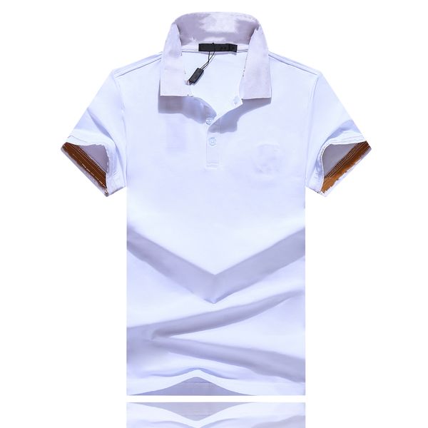 cotton polos shirt men solid slim fit short sleeve patchwork fashion streetwear male polo m-6xl, White;black
cotton polos shirt men solid slim fit short sleeve patchwork fashion streetwear male polo m-6xl, White;black