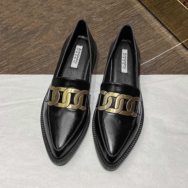 british metal chain small leather shoes women oxfords sneakers derbies shallow pointed toe thick heels loafers ladies flats 2022, Black
british metal chain small leather shoes women oxfords sneakers derbies shallow pointed toe thick heels loafers ladies flats 2022, Black