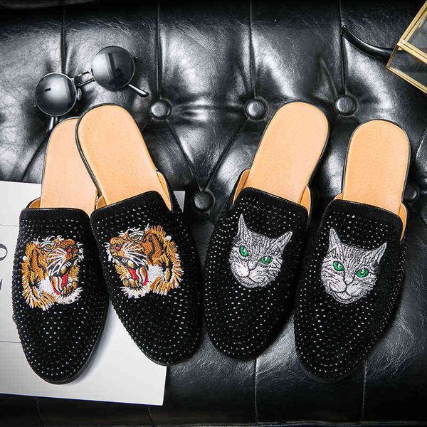 dres shoe designer brand luxury black half shoe for men leather mule casual slide slipper sandal fashion moccasin 220723
dres shoe designer brand luxury black half shoe for men leather mule casual slide slipper sandal fashion moccasin 220723