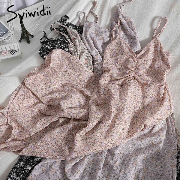fashion floral print back elastic high waist spaghetti strap dresses women sleeveless aline clothes summer korean 210415, Black;gray
fashion floral print back elastic high waist spaghetti strap dresses women sleeveless aline clothes summer korean 210415, Black;gray