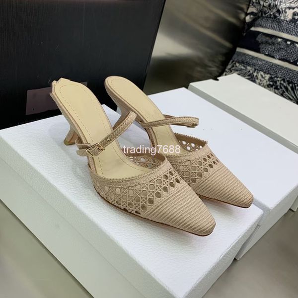 slippers fairy style pointed high-heeled shoes spring and summer d family hollow woven muller kitten heel sandals, Black
slippers fairy style pointed high-heeled shoes spring and summer d family hollow woven muller kitten heel sandals, Black