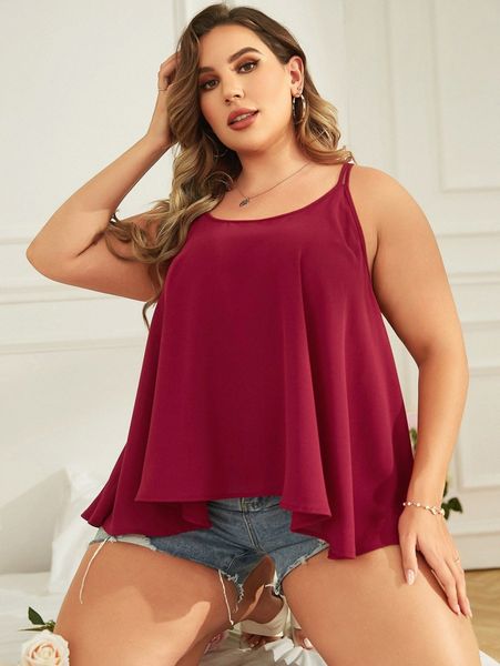 plus solid cami r2q1#, Black
plus solid cami r2q1#, Black