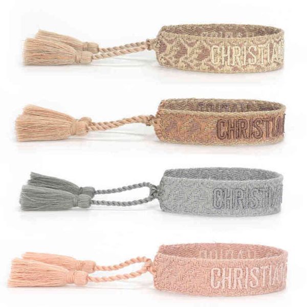 classic brand fashion bangles jewelry men women handmade cotton signture embroidery luxury bracelets designer woven bangle fabrics bracelet, Black
classic brand fashion bangles jewelry men women handmade cotton signture embroidery luxury bracelets designer woven bangle fabrics bracelet, Black