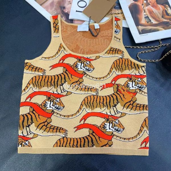 women's knits & tees spring niche design round neck pullover animal embroidery sweater knitted vest sleeveless printing, White
women's knits & tees spring niche design round neck pullover animal embroidery sweater knitted vest sleeveless printing, White