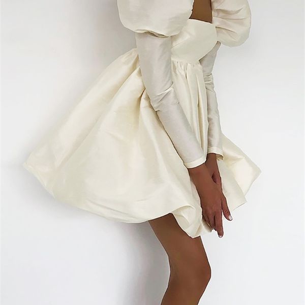 mne18 puff sleeves woman party dress evening chic square collar ball gown dress short beige satin dresses pleated ladies 220617, Black;gray
mne18 puff sleeves woman party dress evening chic square collar ball gown dress short beige satin dresses pleated ladies 220617, Black;gray