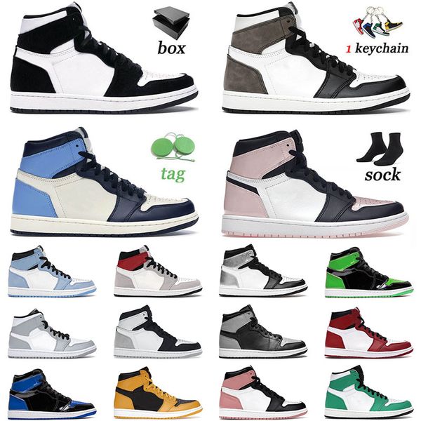 with box 1 1s mens basketball jumpman shoes high dark mocha twist bubble gum obsidina hyper royal silver toe chicago trainers sneakers 36-46
with box 1 1s mens basketball jumpman shoes high dark mocha twist bubble gum obsidina hyper royal silver toe chicago trainers sneakers 36-46