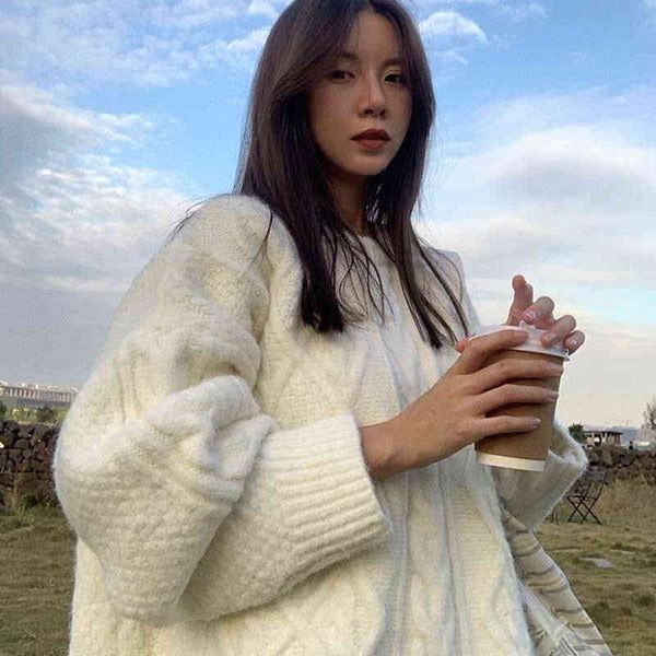 women pullovers long sleeve sweaters autumn winter fashion loose casual round neck vintage harajuku knitting, White
women pullovers long sleeve sweaters autumn winter fashion loose casual round neck vintage harajuku knitting, White
