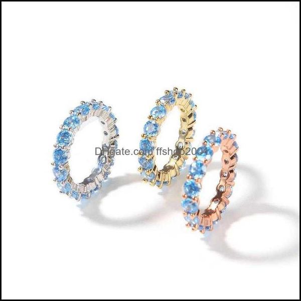 band rings jewelry with side stones one row iced out blue zircon stone gold sier plated mens hip hop charm ring for women drop delivery 2021, Silver
band rings jewelry with side stones one row iced out blue zircon stone gold sier plated mens hip hop charm ring for women drop delivery 2021, Silver